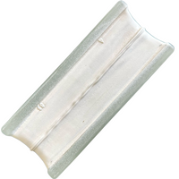 Vetromattone pure neutro satinato bianco 190 x 190 x 80 mm confezione 6 pezzi