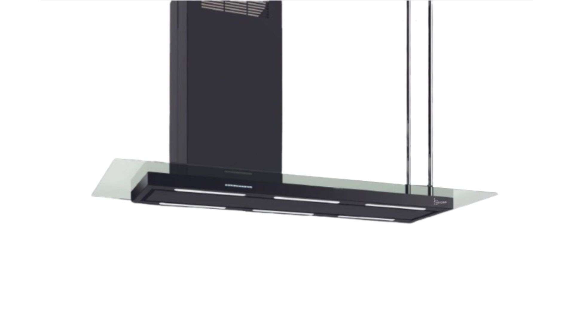 CAPPA ELEA ISOLA STYLE CON VETRO cm146 Sinistra -Nera - 800 m3/h