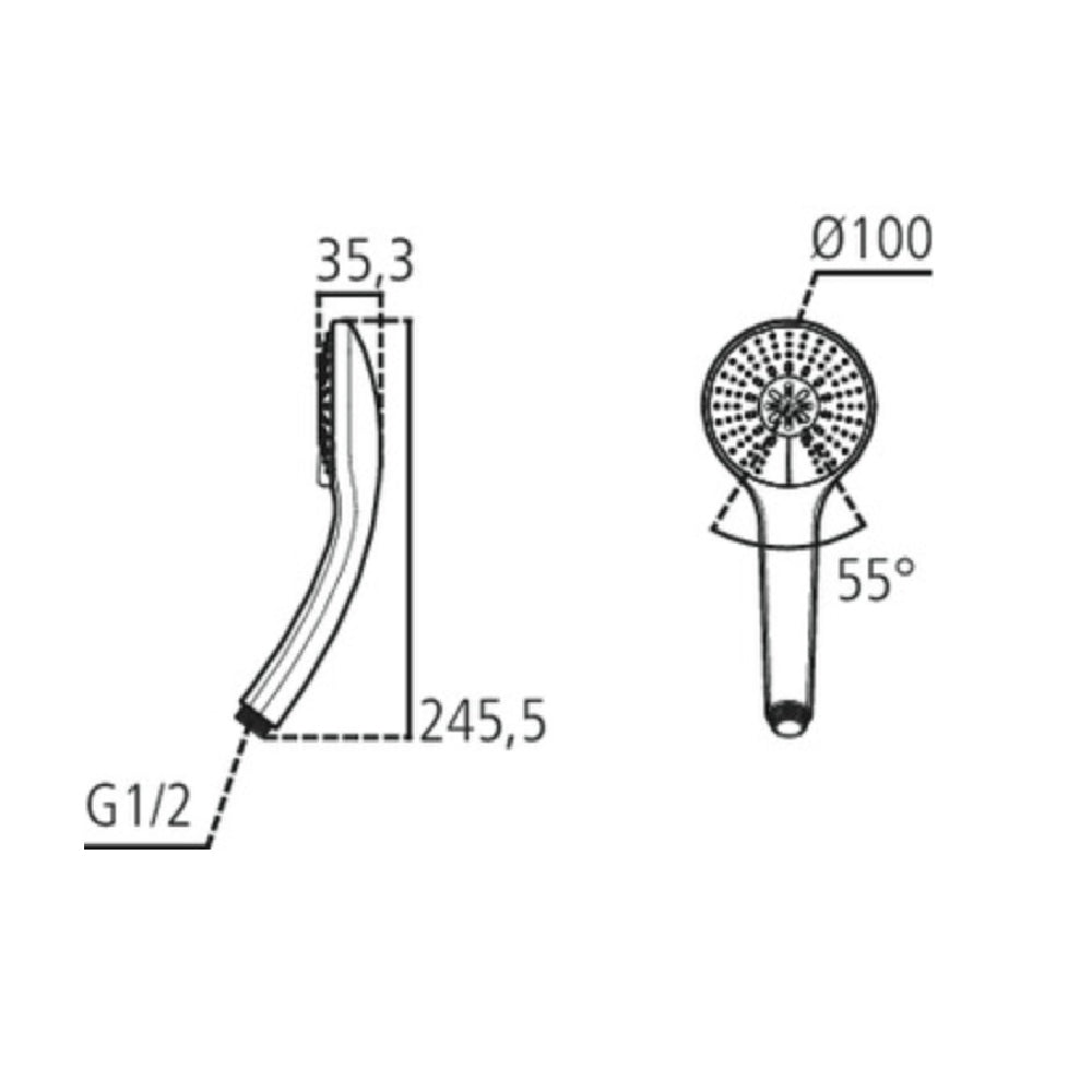 Doccetta tre getti bagno accessori doccia ideal standard m3