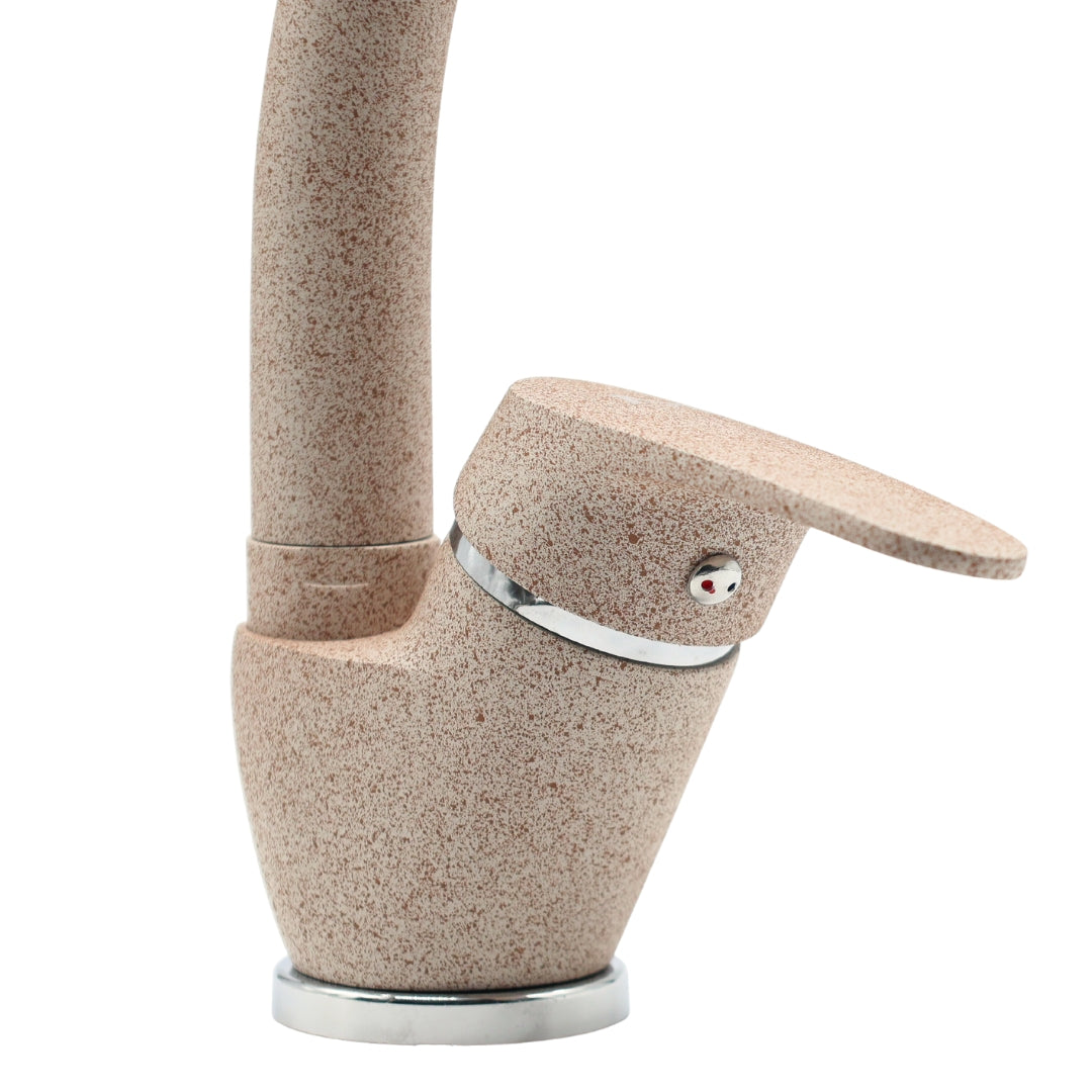 Ogomondo set 2 pezzi miscelatore avena 2 oslo orientabile in ottone per lavello cucina