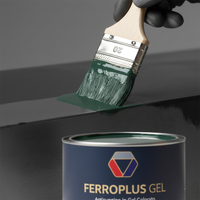 Ferroplus gel smalto sintetico antiruggine per ferro verde muschio 750 ml