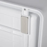 Lettiera per Gatti Chiusa con Paletta, Vassoio Estraibile e 2 Porte, 47.5x35.5x36.7cm, Verde