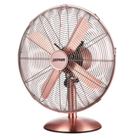 Zeprir pfv40br ventilatore da tavolo retrò 45w pala 40 cm colore bronzo