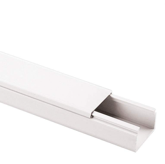 Canale bianco portacavi pvc rigido autoestinguente 25x25mm barra 2 metri