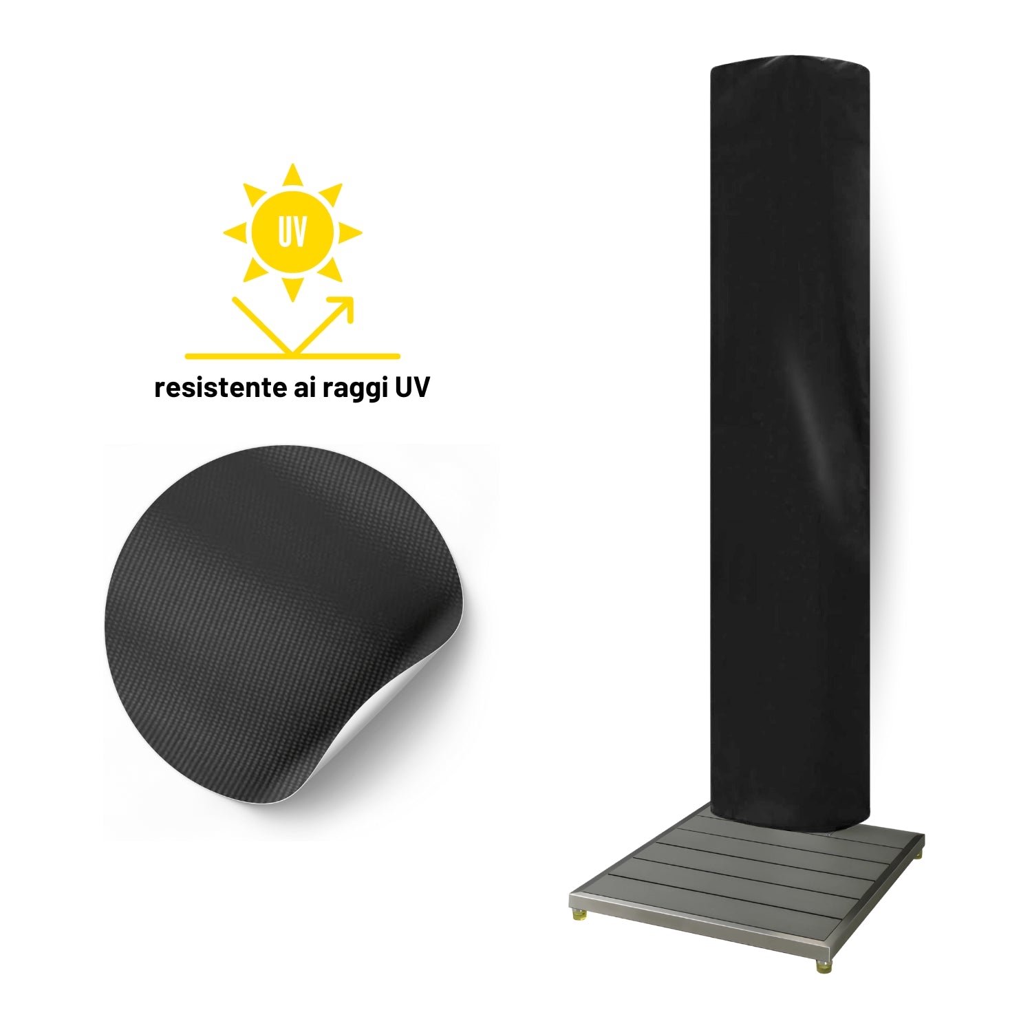 Custodia protettiva doccia esterna impermeabile antivento rivestimento anti uv *** modello cedro, confezione 1