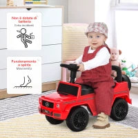 Macchina Giocattolo, Macchina Cavalcabile per Bambini 12-36 Mesi, Mercedes-Benz G350, Rossa
