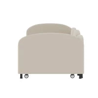 Divano Letto con cassetti, per camera da letto e soggiorno, 90x200 cm,senza materasso, Beige