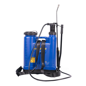 Zaino spruzzatore manuale 16 l. Spruzzatore a pressione mantenuta 1,4 bar Pressione aperta 2 bar Pressione Goodyear