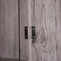 kleankin Colonna Bagno in MDF con 2 Armadietti e 2 Ripiani Aperti, 30x32x172.5 cm, color Legno