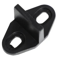 Kit Porta Scorrevole in Acciaio con Binari, Fermi e Guide, 200x40x0.6 cm, Nero