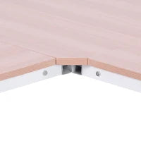 Scrivania Angolare a L con Piedini Regolabili, Scrivania pc in Legno e Acciaio, 150x150x76 cm, Rovere