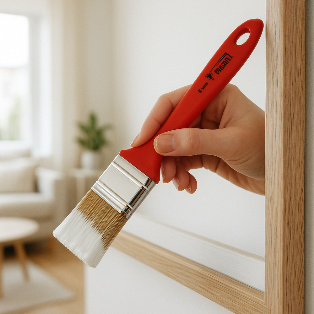 Fortunato pennellessa tripla setola bionda manico plastica applicazione precisa *** misura 20 mm, confezione 1