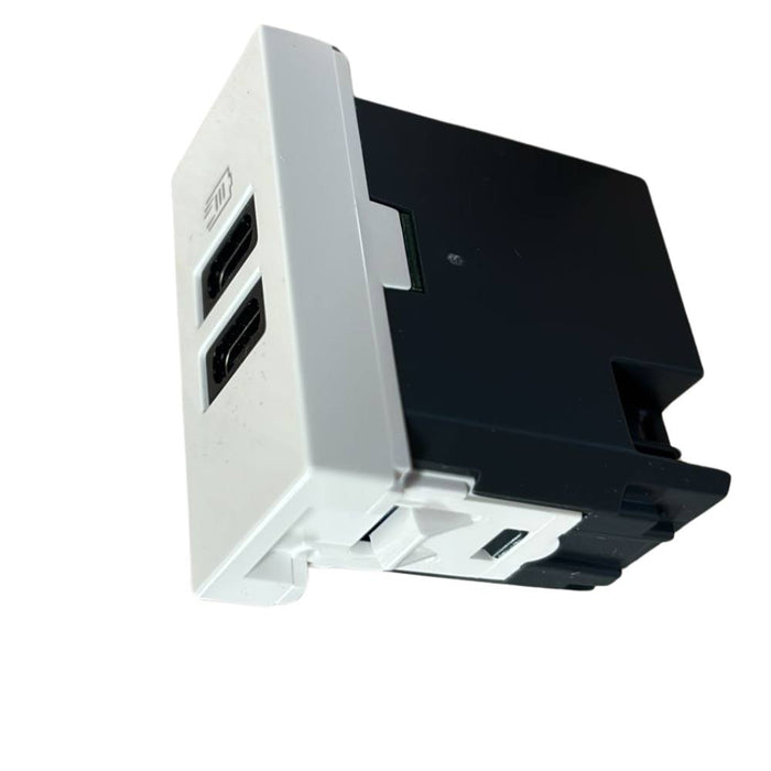 Caricatore usb bticino jw4191cc da incasso doppia porta c 15w bianco