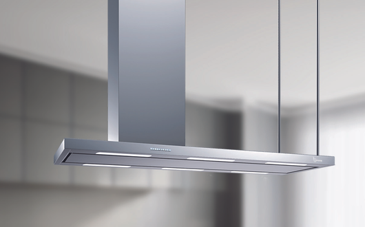 CAPPA ELEA ISOLA cm 146x60 camino sinistra - Inox - 800 m3/h