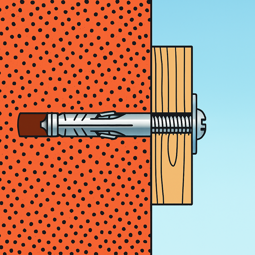 Fissaggio espandibile materiali pieni semipieni sb 9/4 vite t.s.c. 100 pezzi