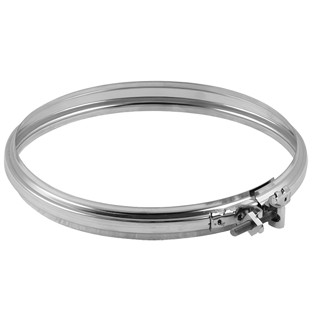 Fascetta bloccaggio monoparete acciaio inox canna fumaria collare tubature *** misura Ø 200 mm, confezione 1