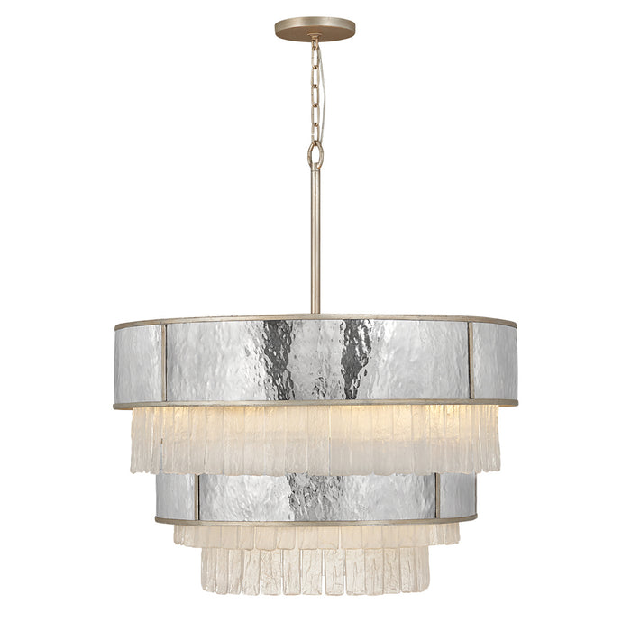 Lampadario Contemporaneo Reverie Acciaio Oro Champagne 12 Luci E14