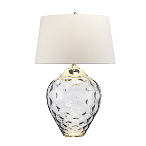 Lampada Da Scrivania Contemporanea Samara Acciaio Nichel Bianco 1 Luce E27