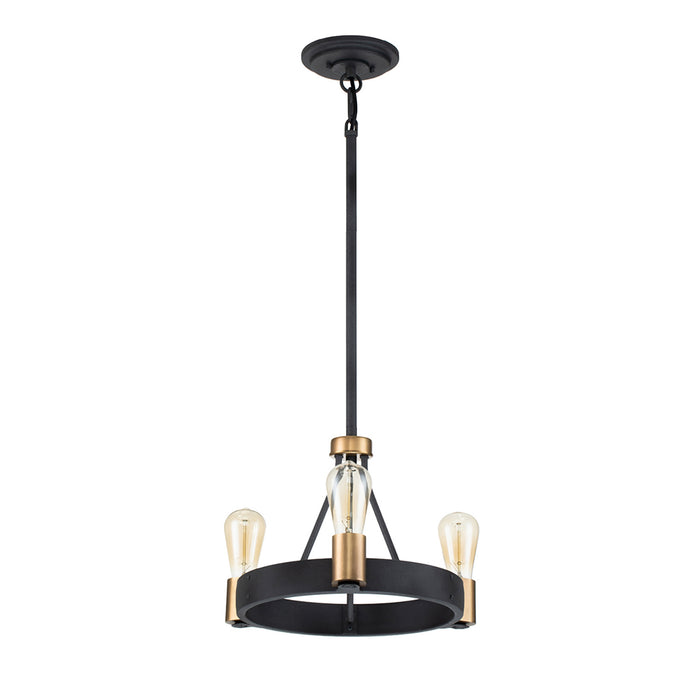 Lampadario Industrial Nordico Silas Acciaio Zinco Antico Ottone 3 Luci E27
