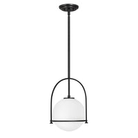 Sospensione Industrial Nordica Somerset Acciaio Nero 1 Luce E27