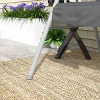 Dondolo 2 Posti con Tavolino e Portabicchieri, in Metallo e Poliestere, 175x110x165 cm, Grigio