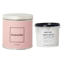 Smalto1968 base acqua gesso antico shabby chic finitura opaca multicolore l 0.5 *** colore- cipria, confezione 1