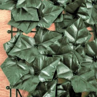 Rotolo di Siepe Artificiale per Balcone e Giardino in PE Anti-UV, Siepe Finta con Foglie Verde Scuro 300x100cm