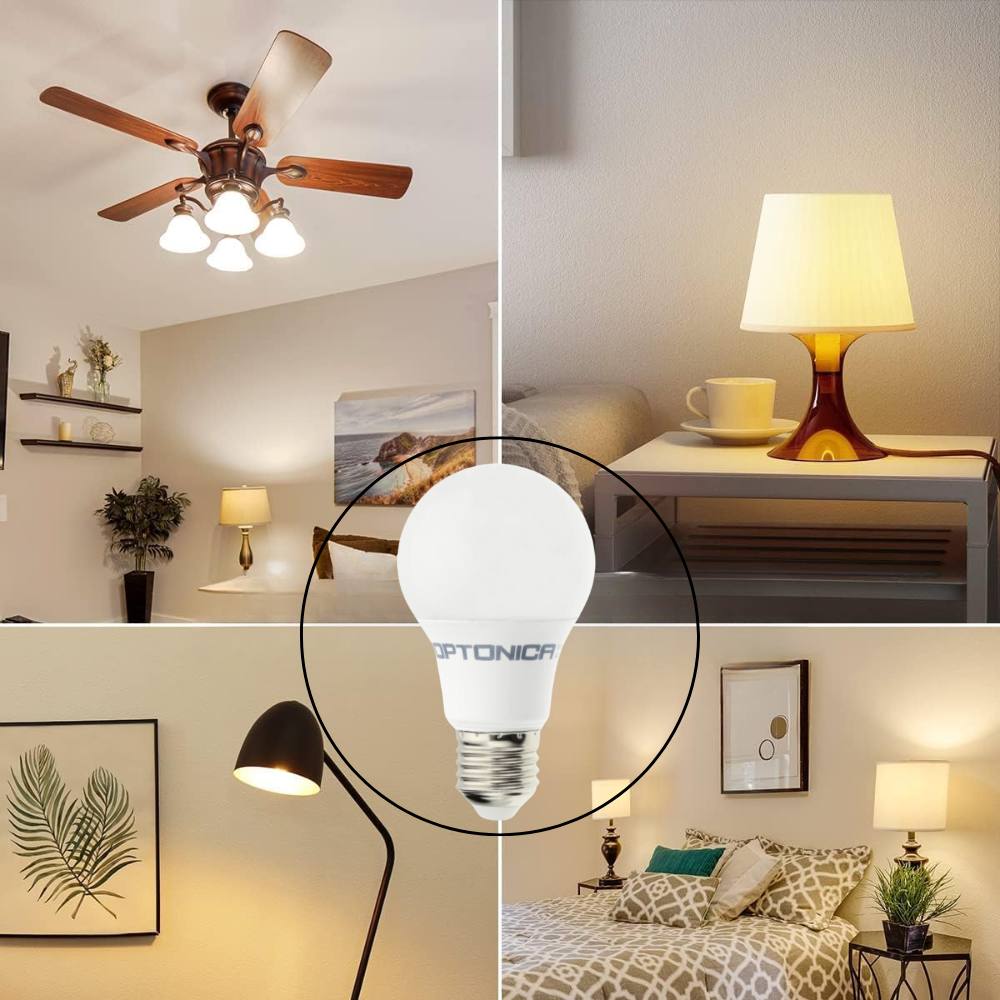 Optonica lampadina led e27 a60 8,5 watt 806 lumen classe energetica f *** temperatura colore lampada 2700k bianco cal...