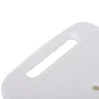 Sedia Doccia Regolabile su 8 Livelli con Fori di Drenaggio, in Alluminio e PE, 48x42x71-83.5 cm, Bianco e Argento