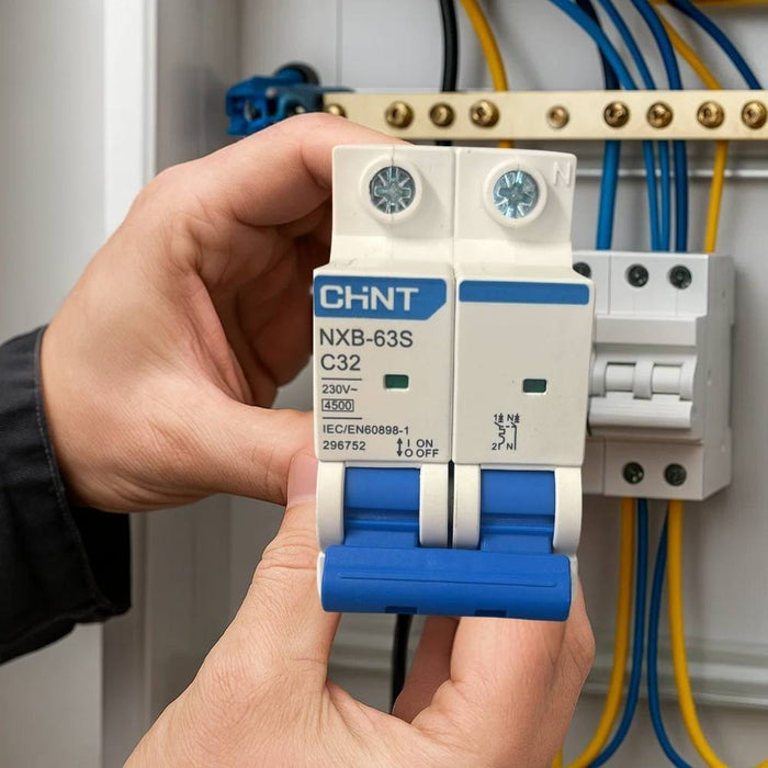 Chint 296752 interruttore magnetotermico serie nxb-63s c32 1p+n 4,5ka