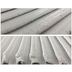 Spatola frattone dente inclinato 28x13 cm acciaio inossidabile antiruggine