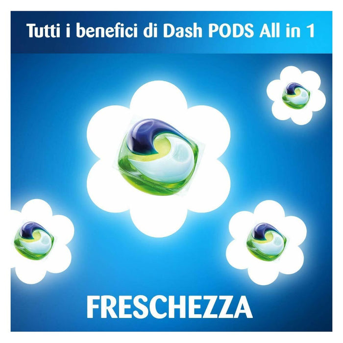 Dash allin1 pods detersivo per lavatrice in monodosi ambra 4 confezioni da 30 capsule