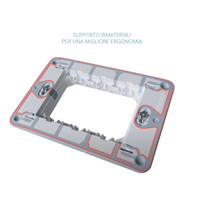 Bticino matixgo supporto per placche diverse modulazioni fissaggio con viti *** numero posti 7 moduli, confezione 1