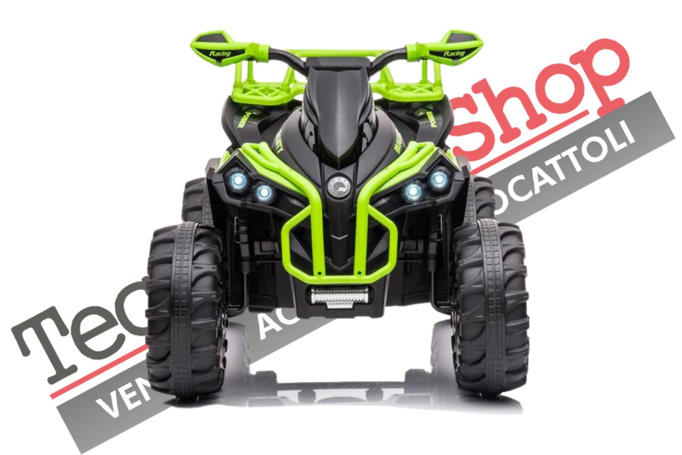 Tecnobike Shop Quad Elettrico per Bambini ATV  1.0 12V  con Radiocomando-Verde
