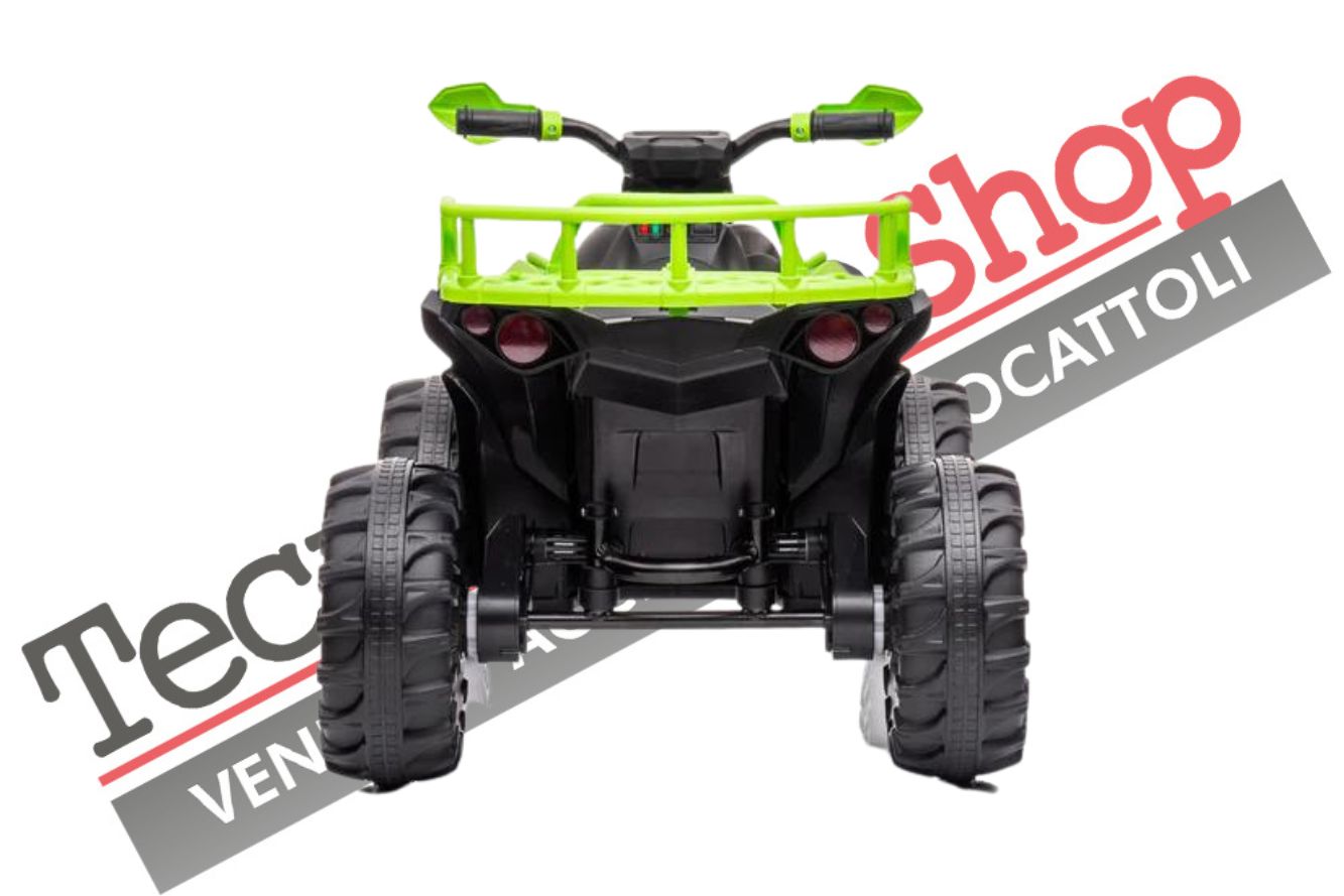 Tecnobike Shop Quad Elettrico per Bambini ATV  1.0 12V  con Radiocomando-Verde