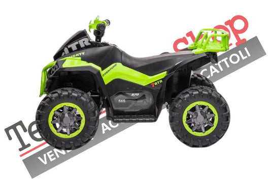 Tecnobike Shop Quad Elettrico per Bambini ATV  1.0 12V  con Radiocomando-Verde