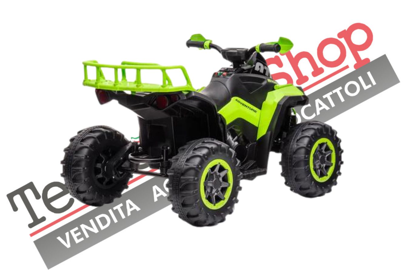 Tecnobike Shop Quad Elettrico per Bambini ATV  1.0 12V  con Radiocomando-Verde