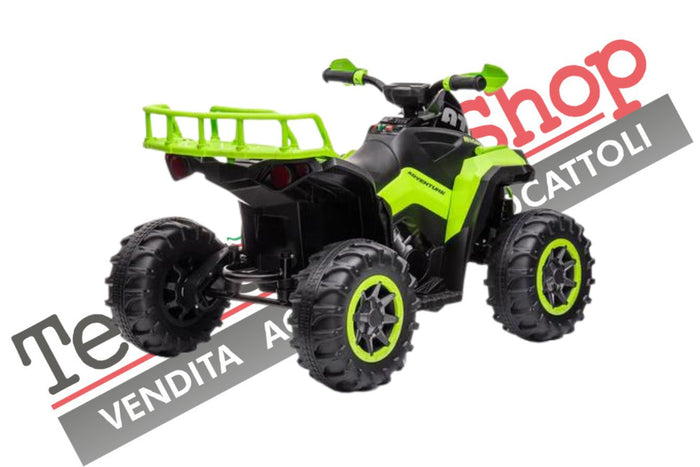 Tecnobike Shop Quad Elettrico per Bambini ATV  1.0 12V  con Radiocomando-Verde