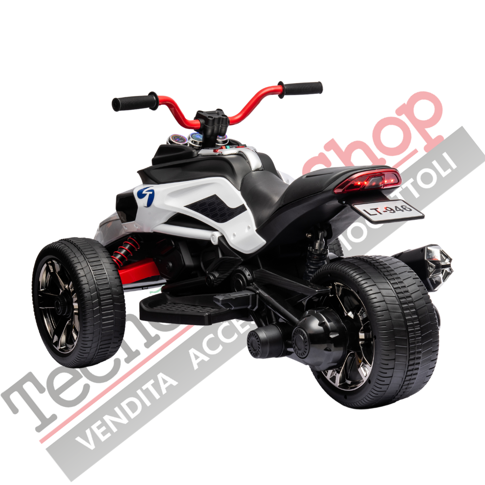 Quad Elettrico per Bambini ATV 3.0 12V-Bianco