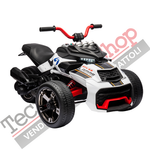 Quad Elettrico per Bambini ATV 3.0 12V-Bianco