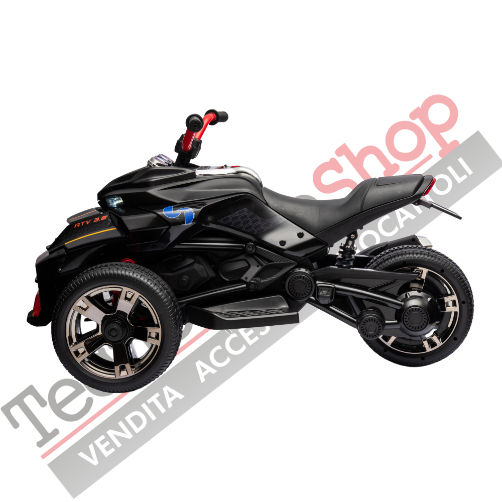 Quad Elettrico per Bambini ATV 3.0 12V-Nero