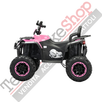 Quad Elettrico per Bambini Quad Medio 12V-Rosa