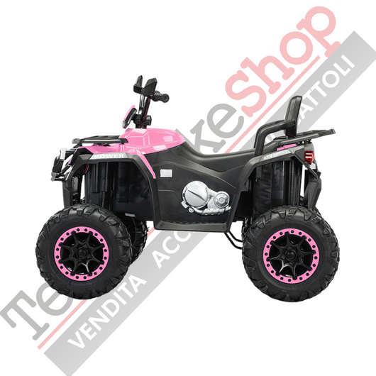 Quad Elettrico per Bambini Quad Medio 12V-Rosa