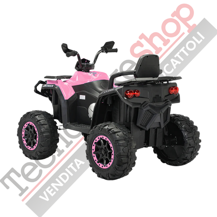 Quad Elettrico per Bambini Quad Medio 12V-Rosa