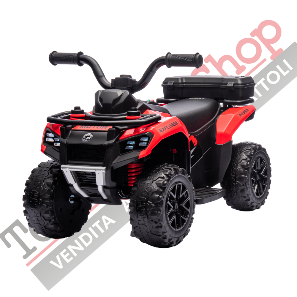 Quad Elettrico Per Bambini  Mini Quad Safari 6V-Rosso