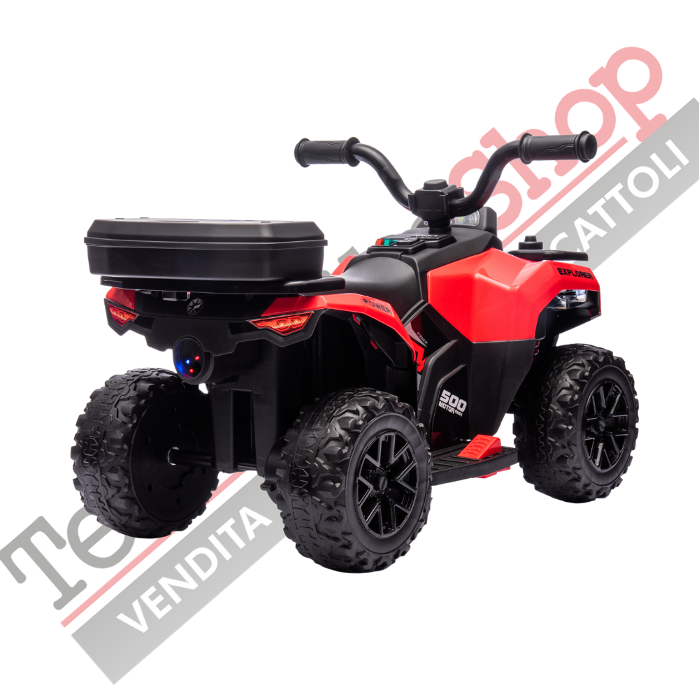 Quad Elettrico Per Bambini  Mini Quad Safari 6V-Rosso
