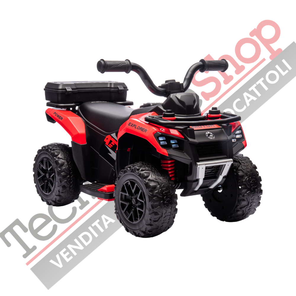 Quad Elettrico Per Bambini  Mini Quad Safari 6V-Rosso