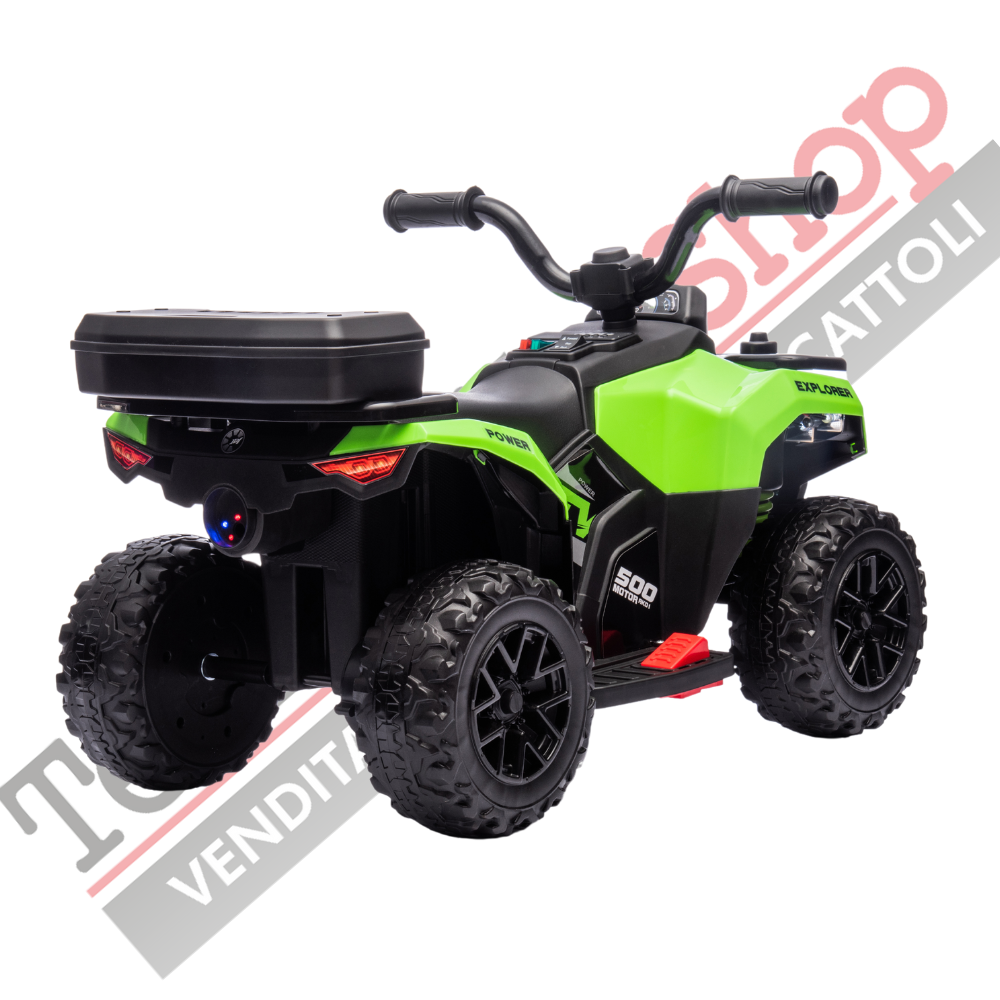 Quad Elettrico Per Bambini  Mini Quad Safari 6V-Verde