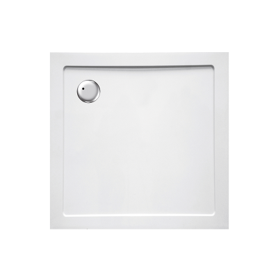 Piatto doccia ribassato 90x90 cm EASYFLAT resina H3.5 cm MONACO Bianco