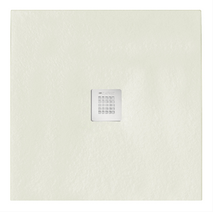 Piatto doccia quadrato 100x100 cm effetto pietra marmoresina STONE quadrato beige FRANCIA